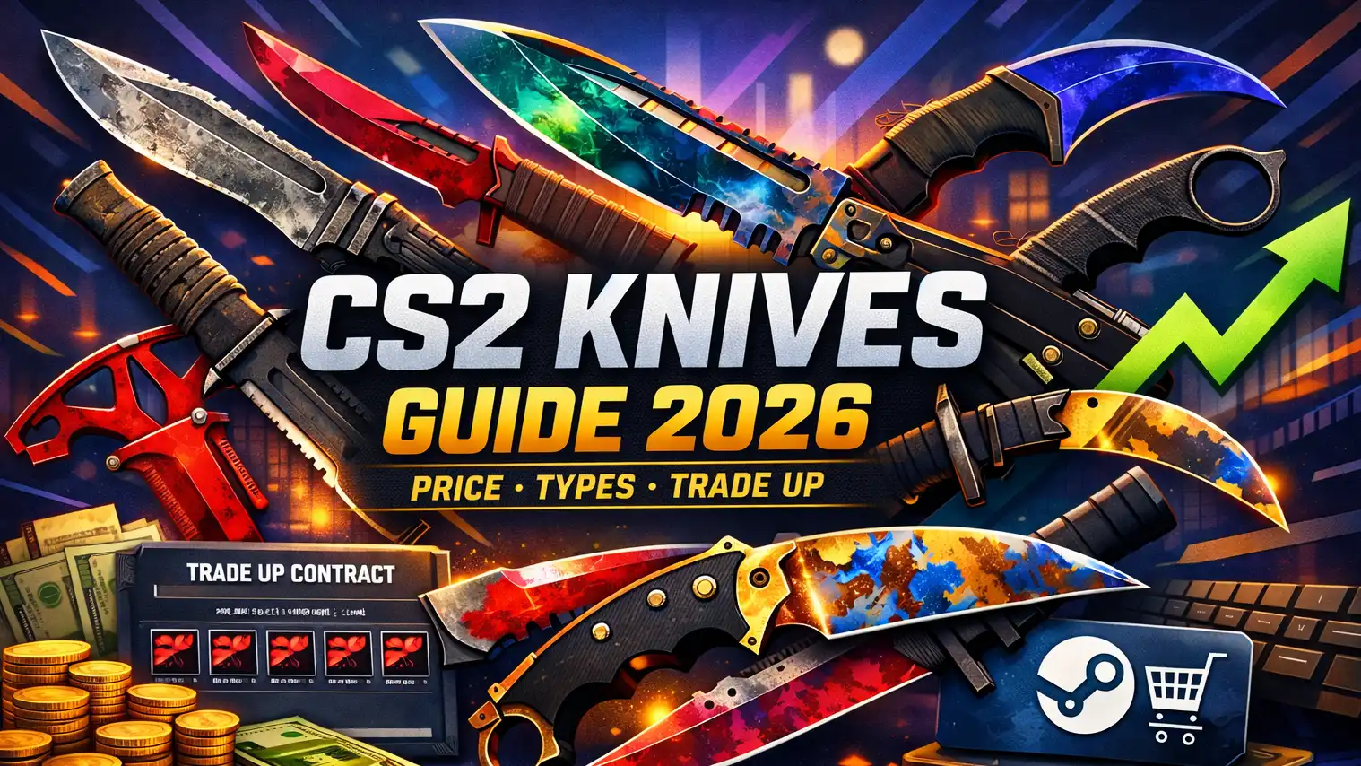 CS2 Knives Guide (2026): Prices, Types, How to Get Knives & Market Changes After Trade-Up Update